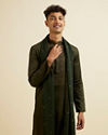 Dark Blue Embroidered Kurta Set with Dupatta